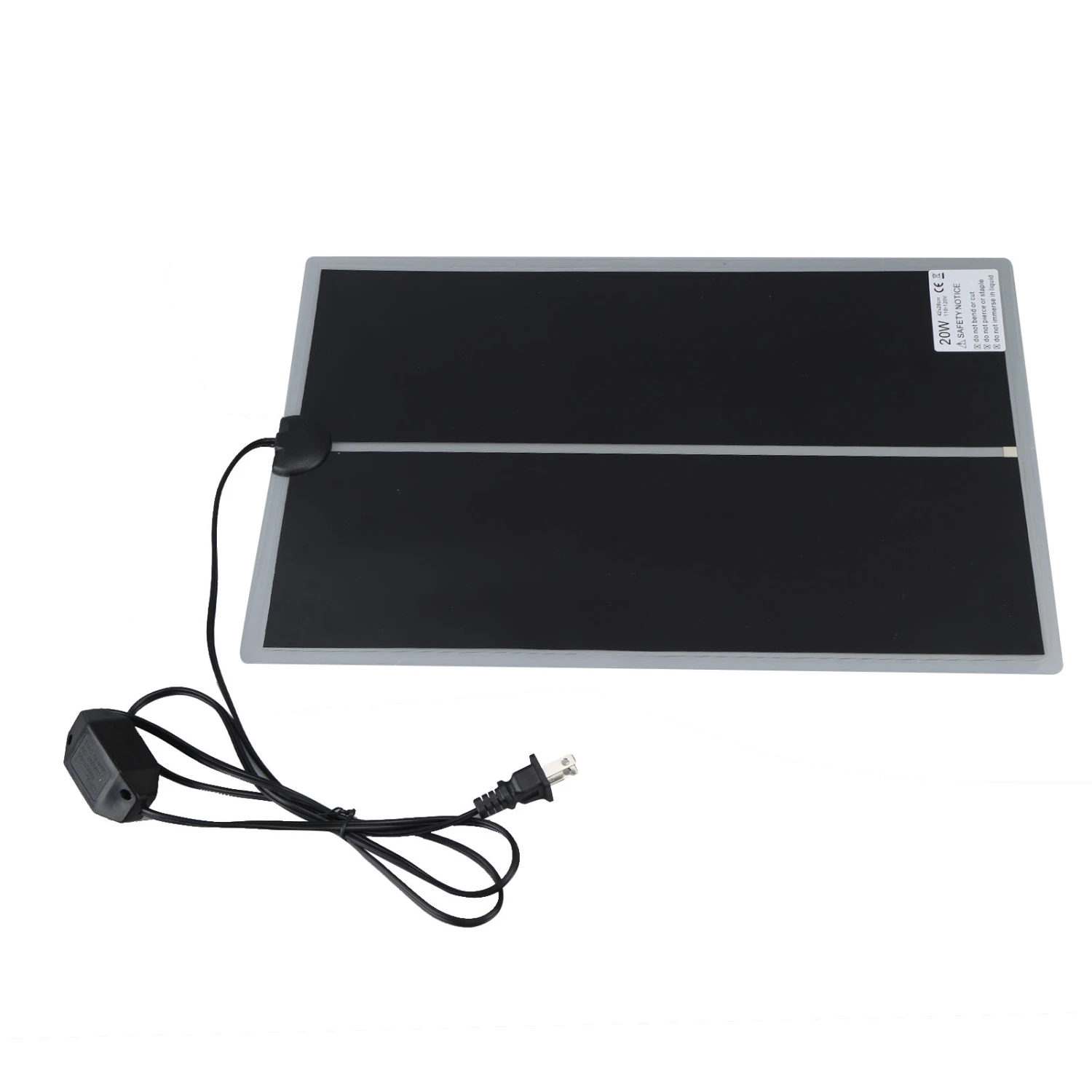 Reptile Terrarium Heat Pad Rapid Heating US Plug 110 to 120V Waterproof Adjustable Temperature Reliable for Home Living Room Office 20W