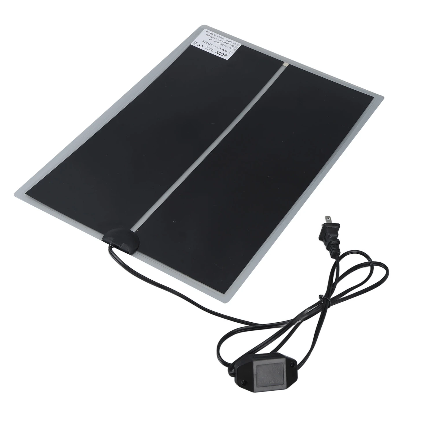 Reptile Terrarium Heat Pad Rapid Heating US Plug 110 to 120V Waterproof Adjustable Temperature Reliable for Home Living Room Office 20W
