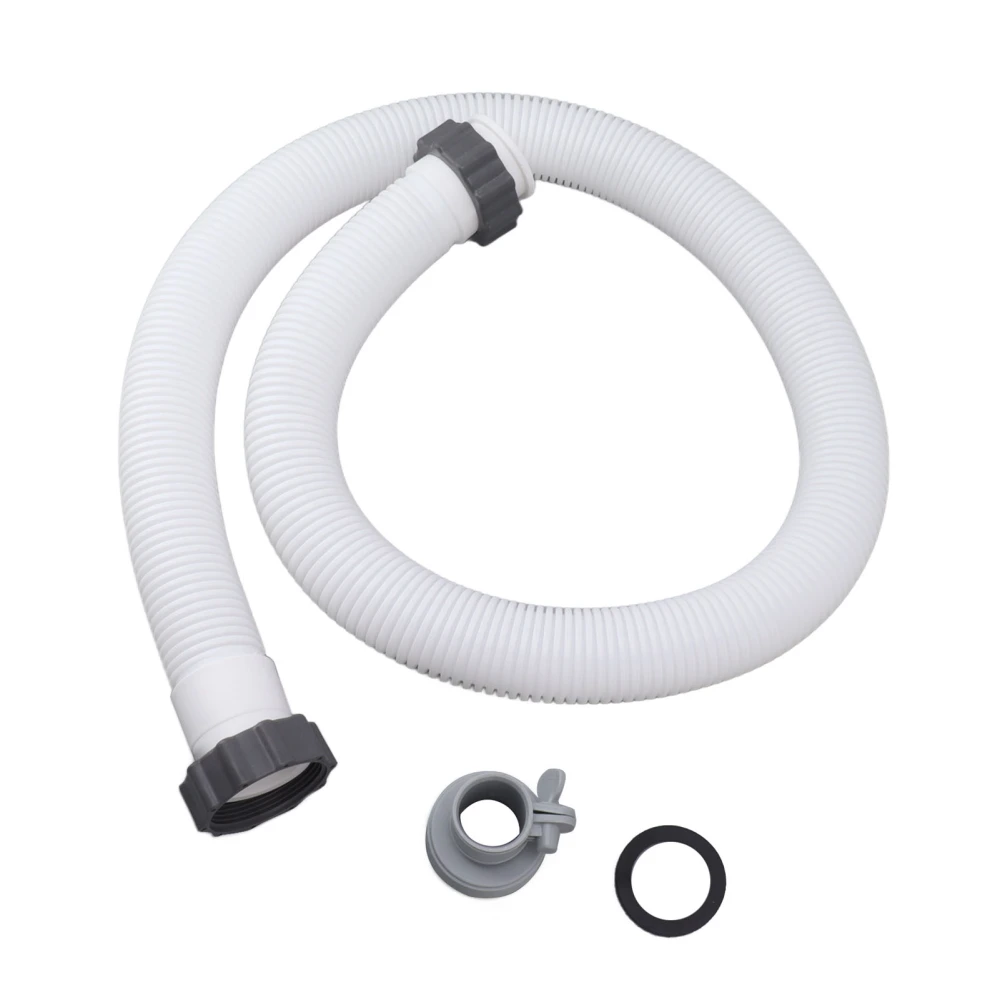 1.5in Diameter 59in Long Accessory Pool Pump Replacement Hose Filter Pump Hose Includes 1 Hose Adapter