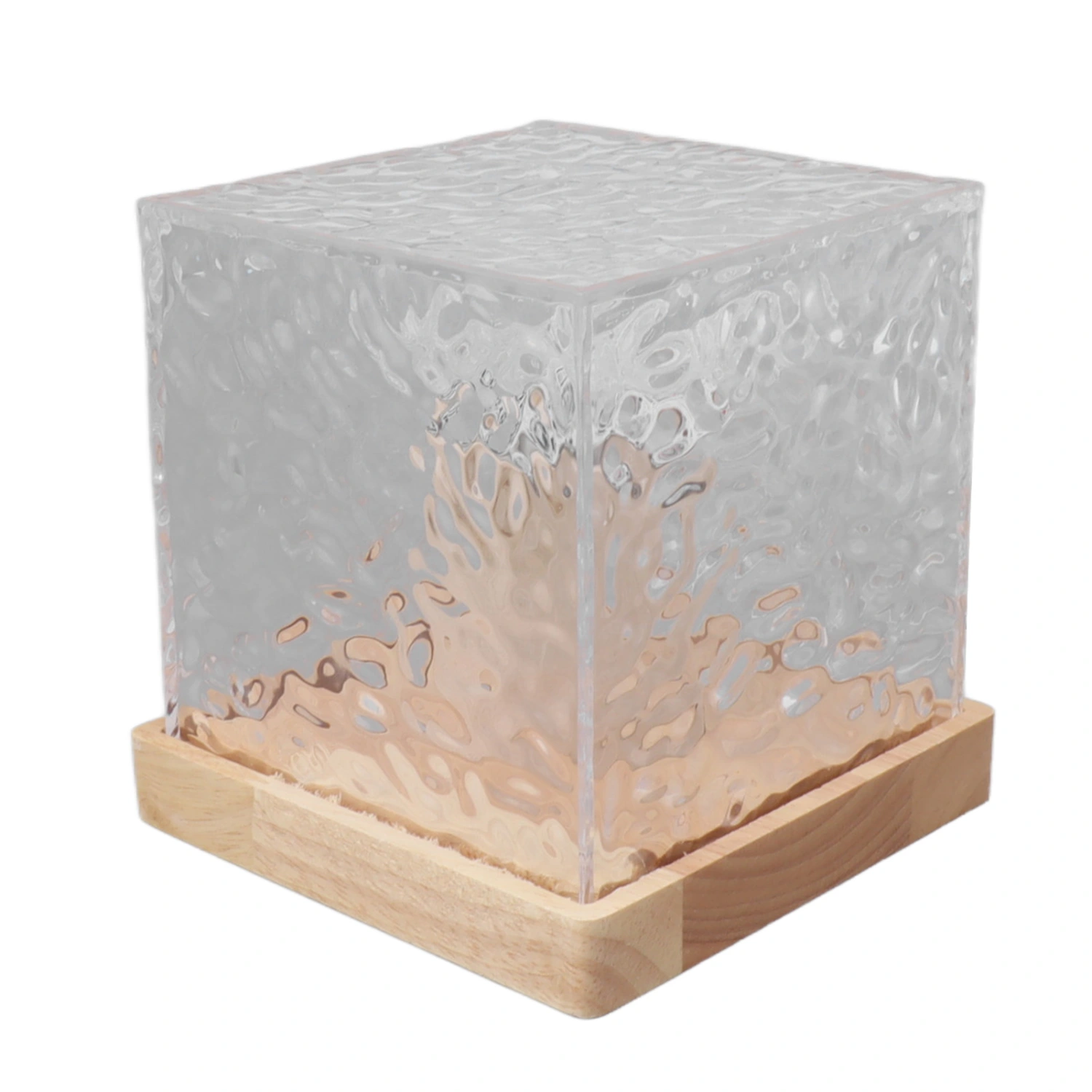 RGBW Light 16 Color Crystal Light Squared Dynamic Projection Remote Table Light for Living Room Office