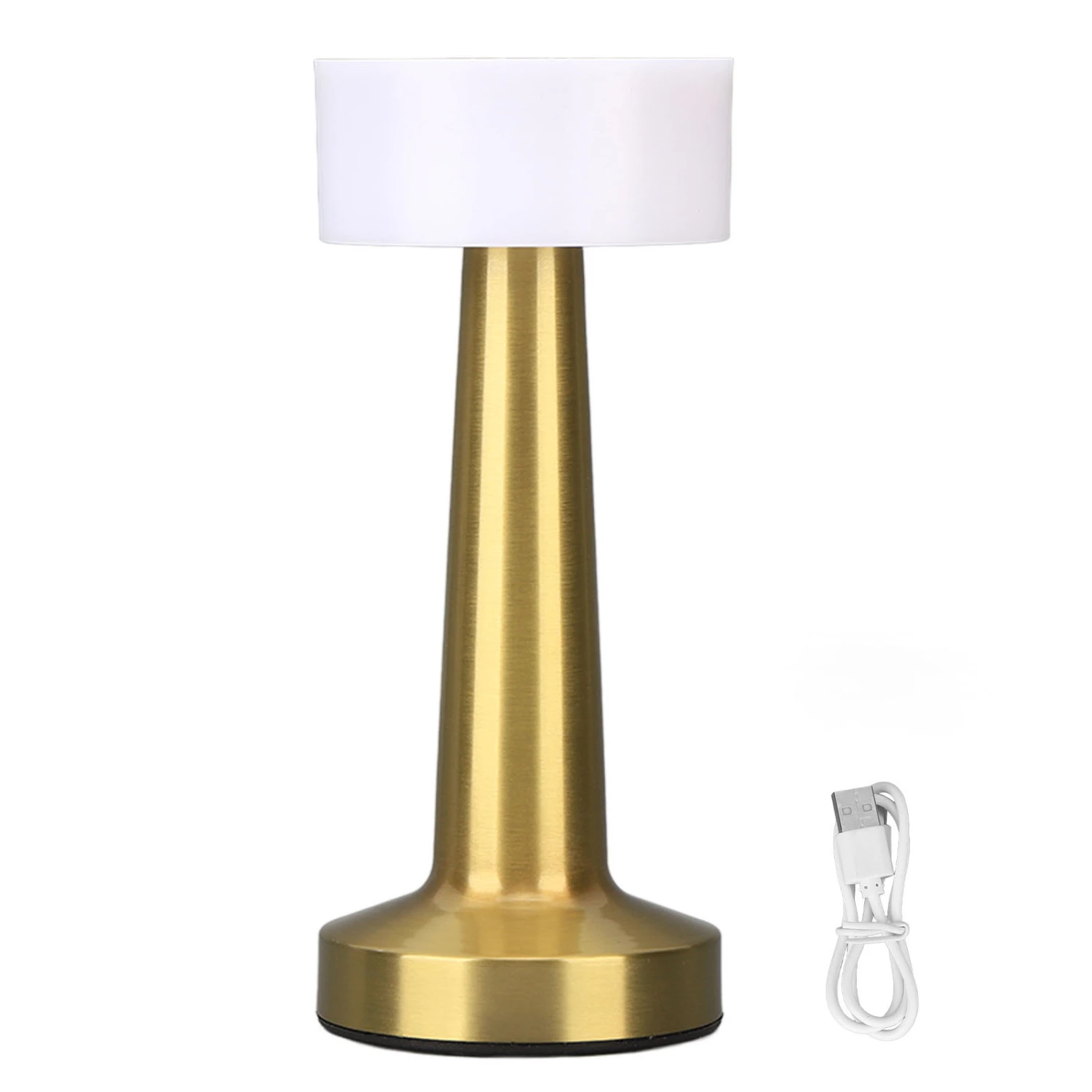 Rechargeable Cordless Table Lamp 3 Levels Brightness Small Touch Table Lamp Bedside Night Light for Bedroom Outdoor