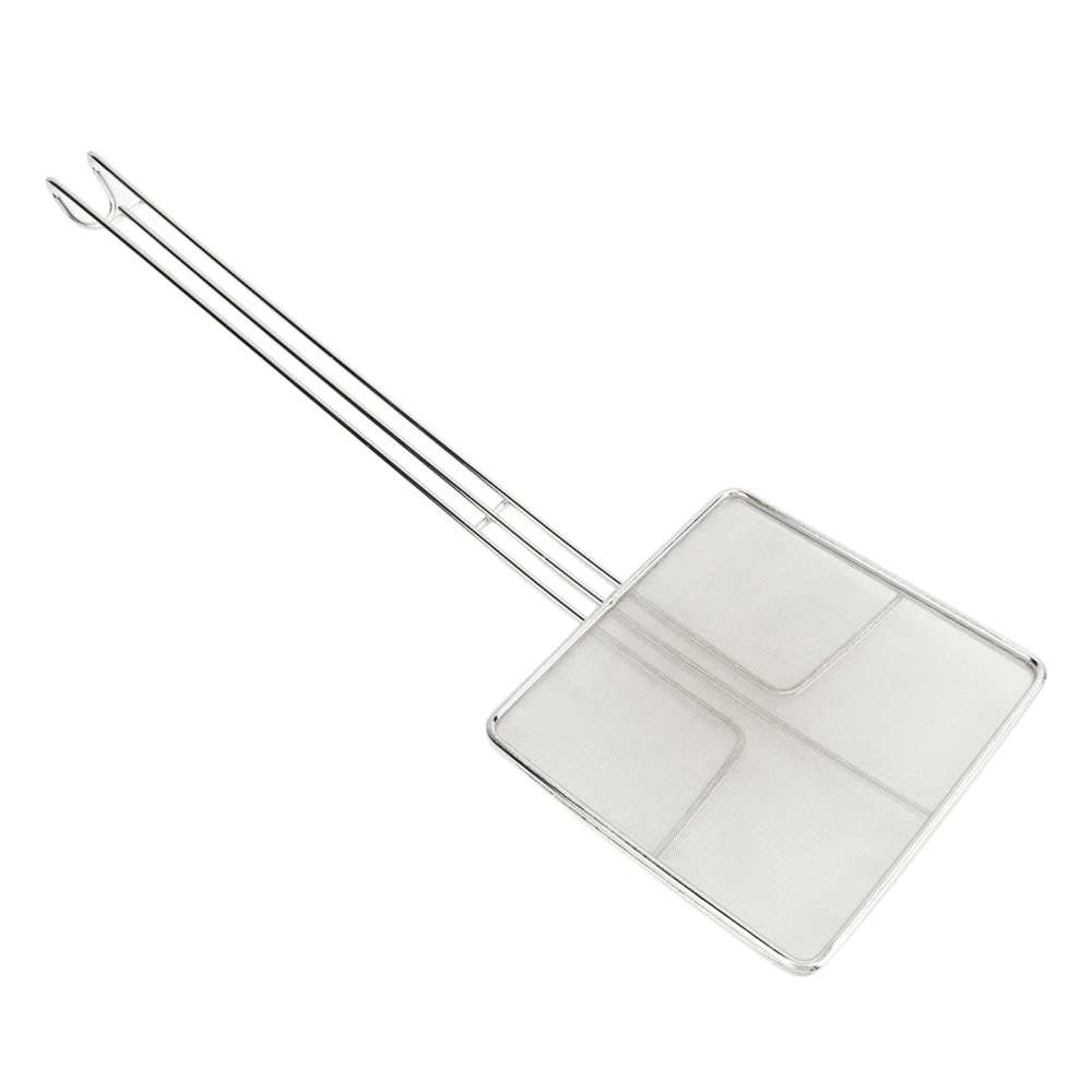 Stainless Steel Square Strainer Skimmer Ladle for Cooking Frying Kitchen Gadgets Mesh Strainer Pasta Strainer Spoon Fine Mesh