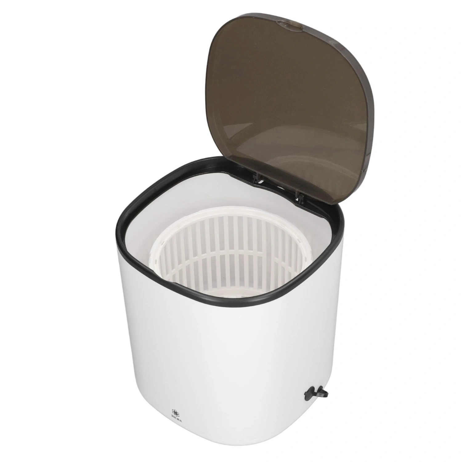 Portable Mini Washing Machine 4.5L Small Turbine Laundry Washer with Spin Drain Basket for Travel Apartment RV 100 to 240V White US Plug