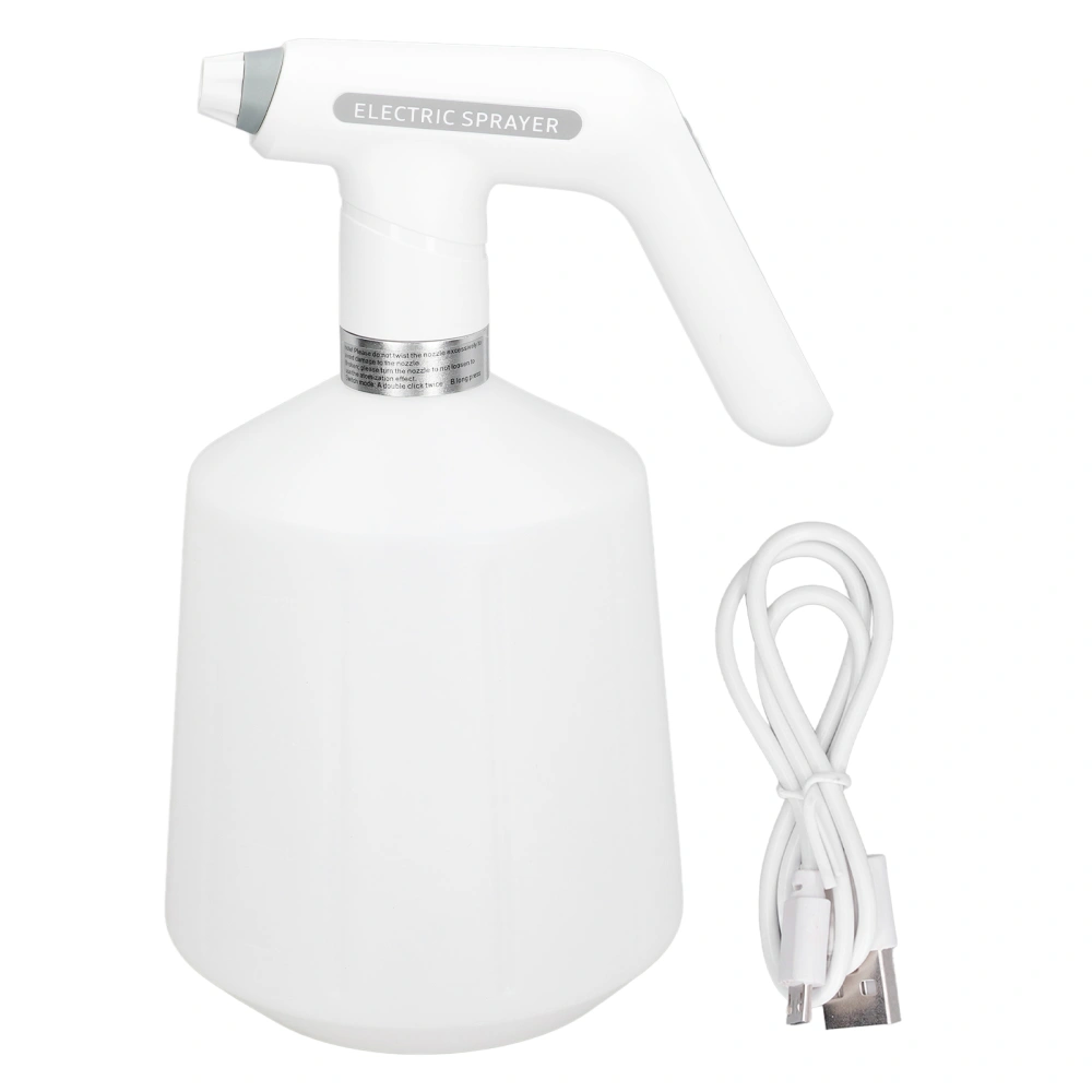 Electric Spray Bottle 2000mah USB Charging ABS and HDPE Rotating Sprinkler Automatic Watering Can for Garden 2.5L