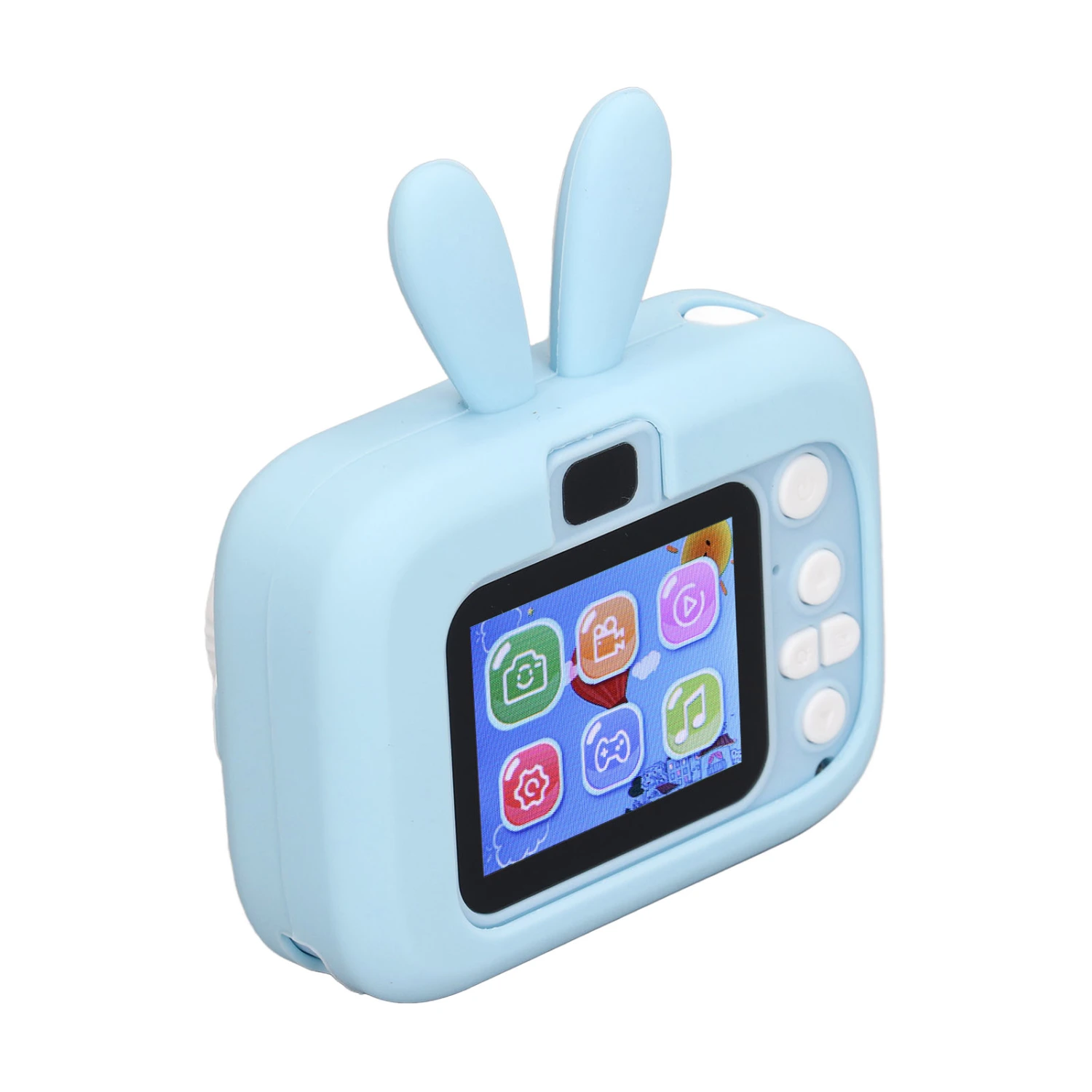 Kids Camera 2.0 Inch Color Display Timed Recording Rich Effects Video Camera Toy with 32G Memory Card and Reader Blue