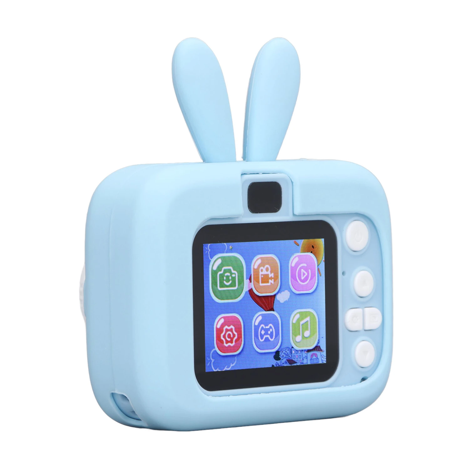Kids Camera 2.0 Inch Color Display Timed Recording Rich Effects Video Camera Toy with 32G Memory Card and Reader Blue