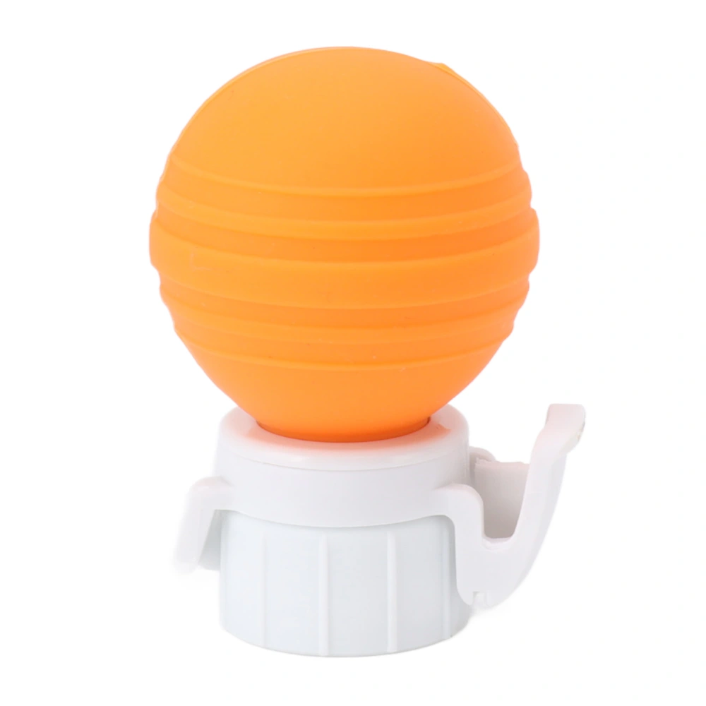 Soda Bottle Lid Silicone Leak Proof Carbonated Drink Air Pump Lid Fizz Keeper Pump Cap Saver Stopper Lids Orange