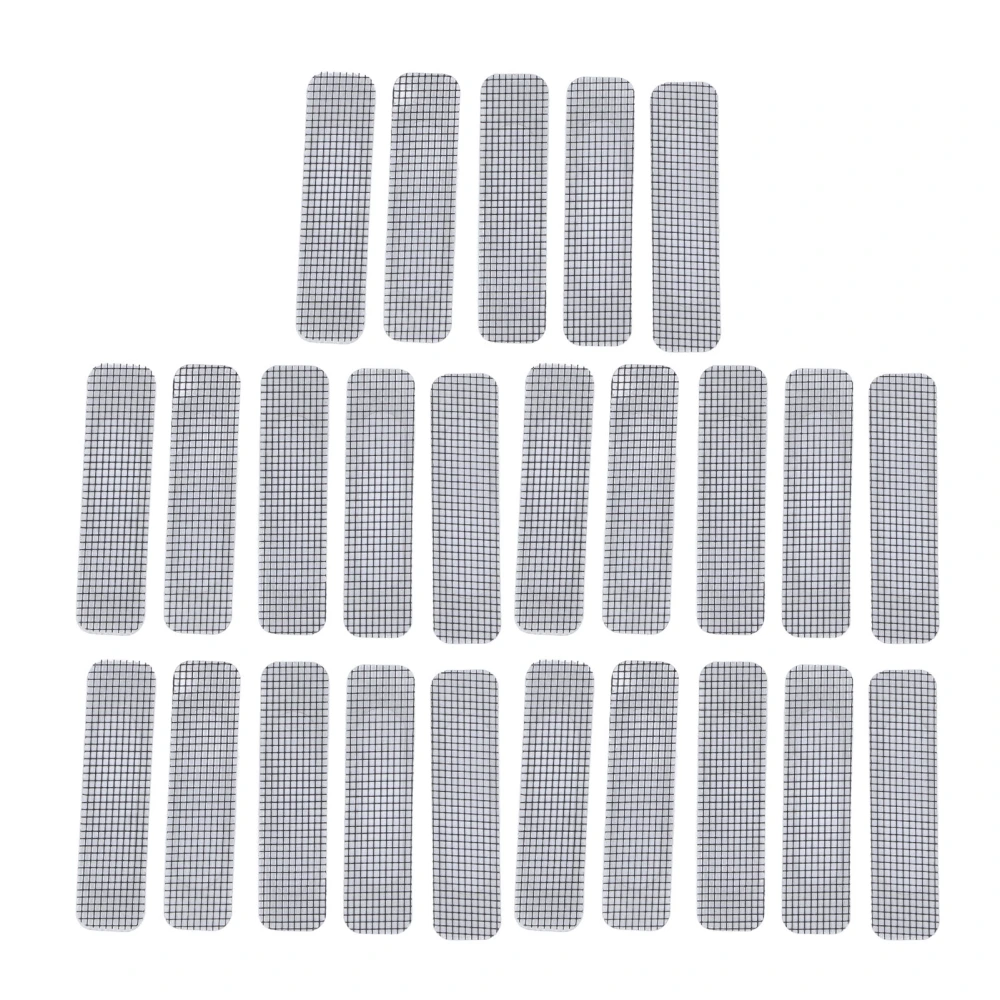 20PCS Window Screen Repair Patches Stainless Steel Self Adhesive Covering Mesh Tape Set for Window Door Tears Holes