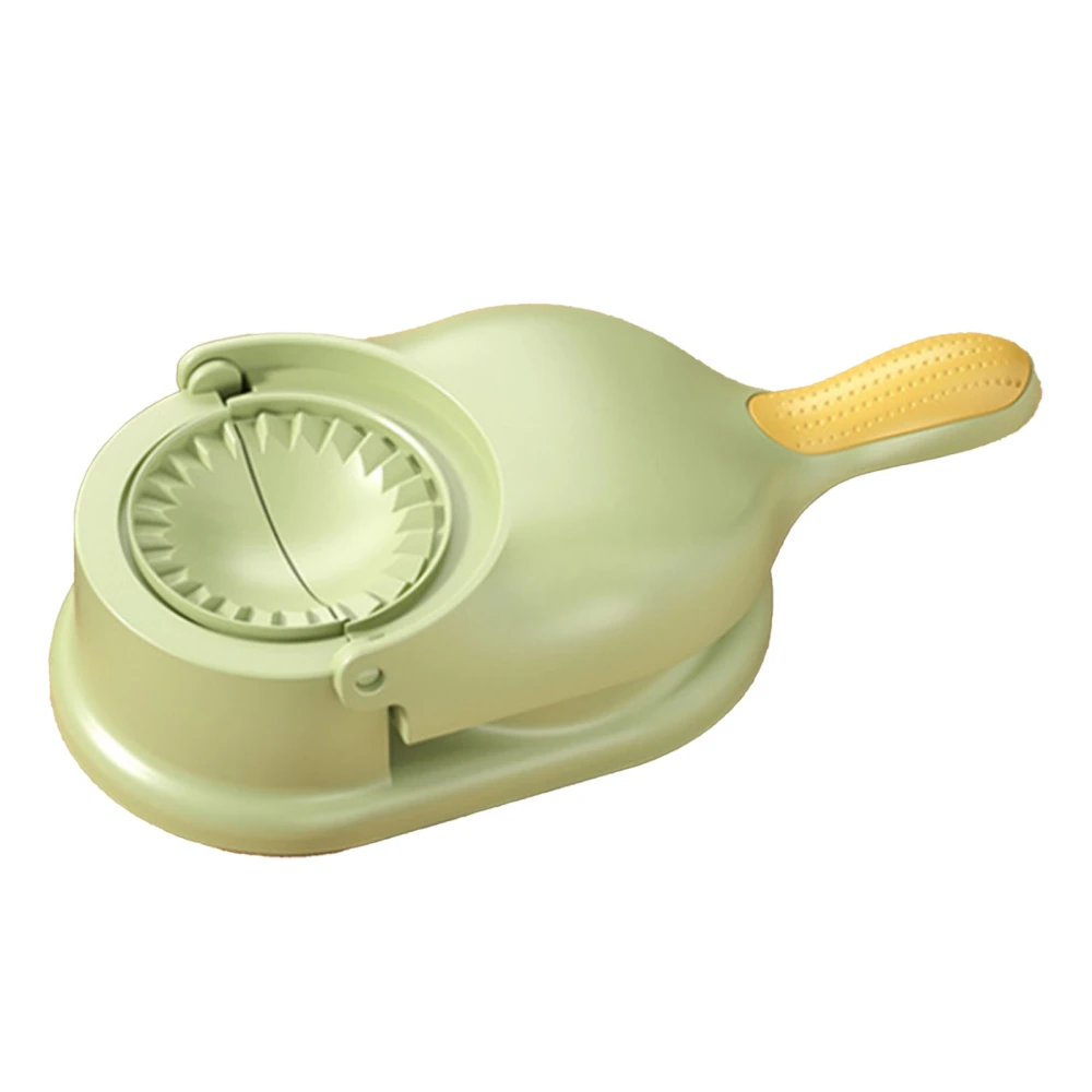 Dumpling Maker PP Manual Dumpling Skin Maker Mold Press Machine DIY Tool for Home Kitchen Green