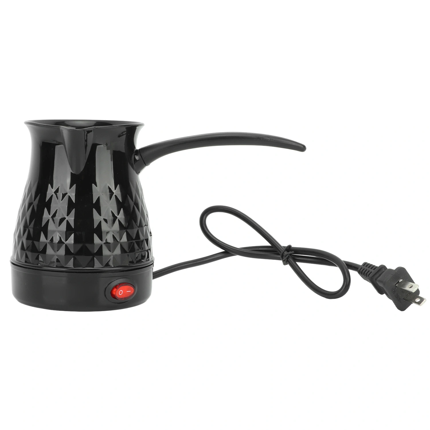 Stainless Steel Coffee Maker Anti Scald Even Heating Electric Coffee Pot with Removable Handle US Plug 110V 600ml