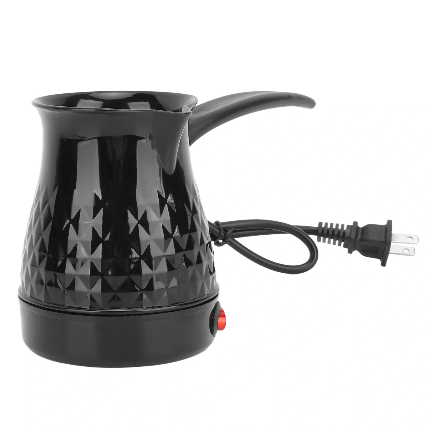 Stainless Steel Coffee Maker Anti Scald Even Heating Electric Coffee Pot with Removable Handle US Plug 110V 600ml