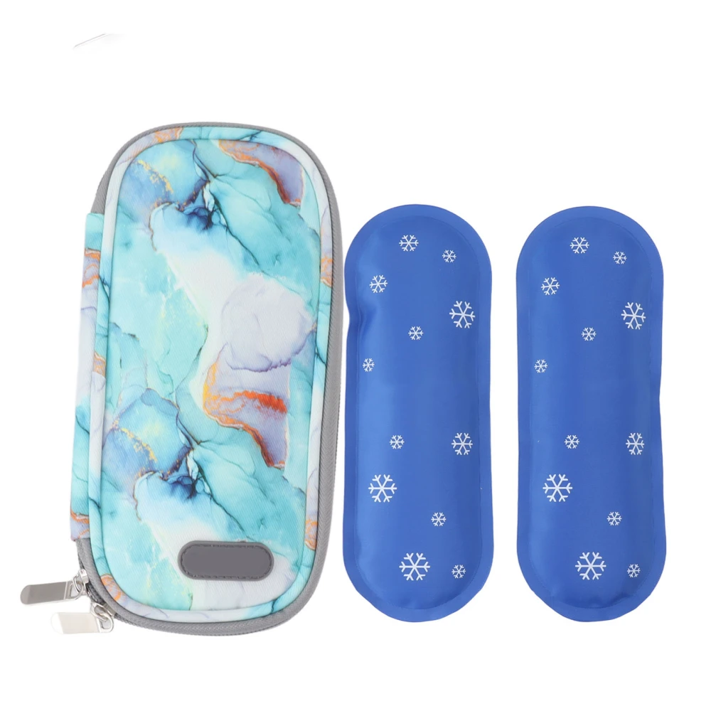 Insulin Cooler Bag Cooling Storage Carrying Pouch Zipper Design for Indoor Outdoor Type 6