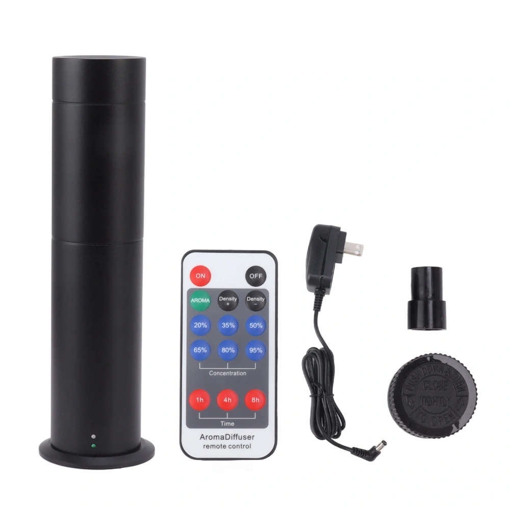 Intelligent Aromatherapy Machine 120ml 100‑240V Remote Control Cylindrical Aromatherapy Machine for Home Hotel Black US Plug