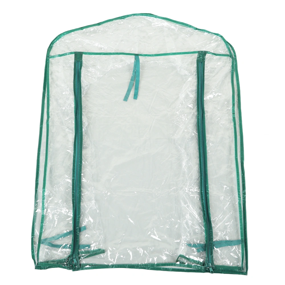 Greenhouse Replacement Cover Transparent PVC 69x49x92cm Mini Plant Cover for 2 Tier Shelves