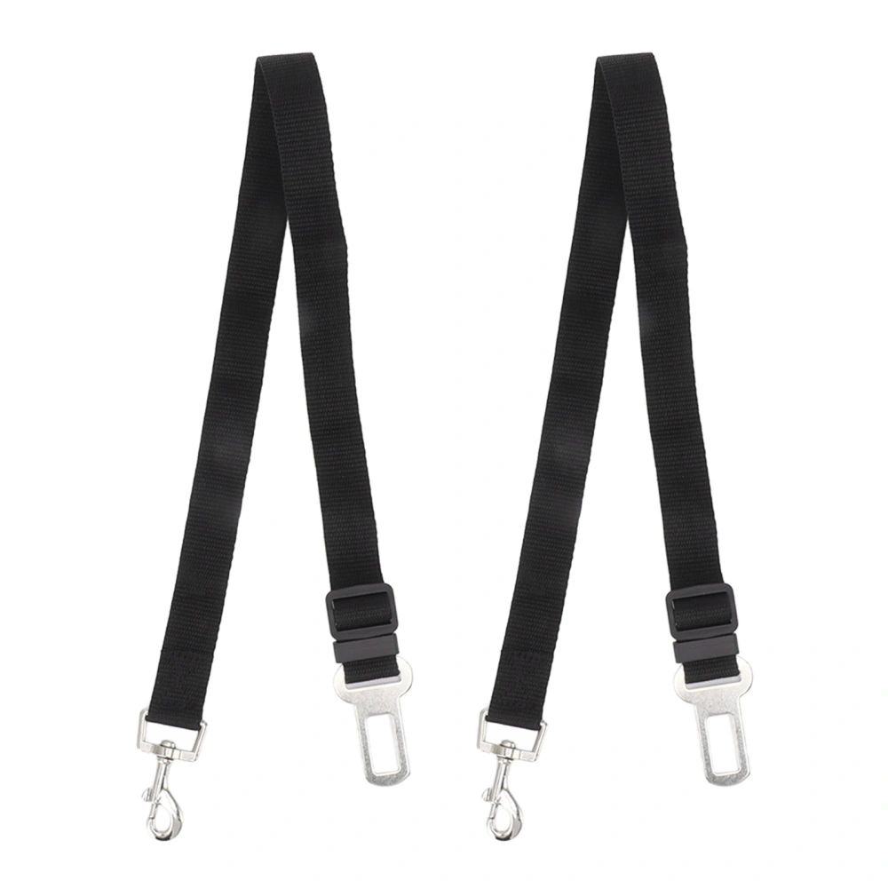 2Pcs Dog Seat Belt Adjustable Dog Car Seat Belt Harness Pet Accessories for Vehicle 66cm