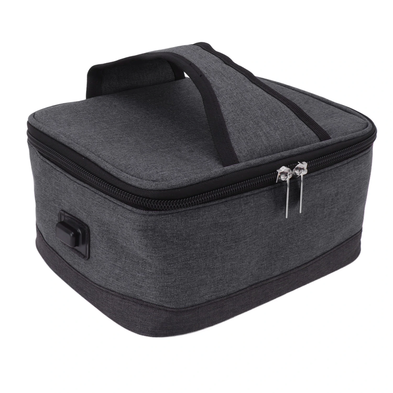 Portable Electric Lunch Box Food Heater USB Constant Heating Insulation Bag Heated Lunch Box Bag Light Gray