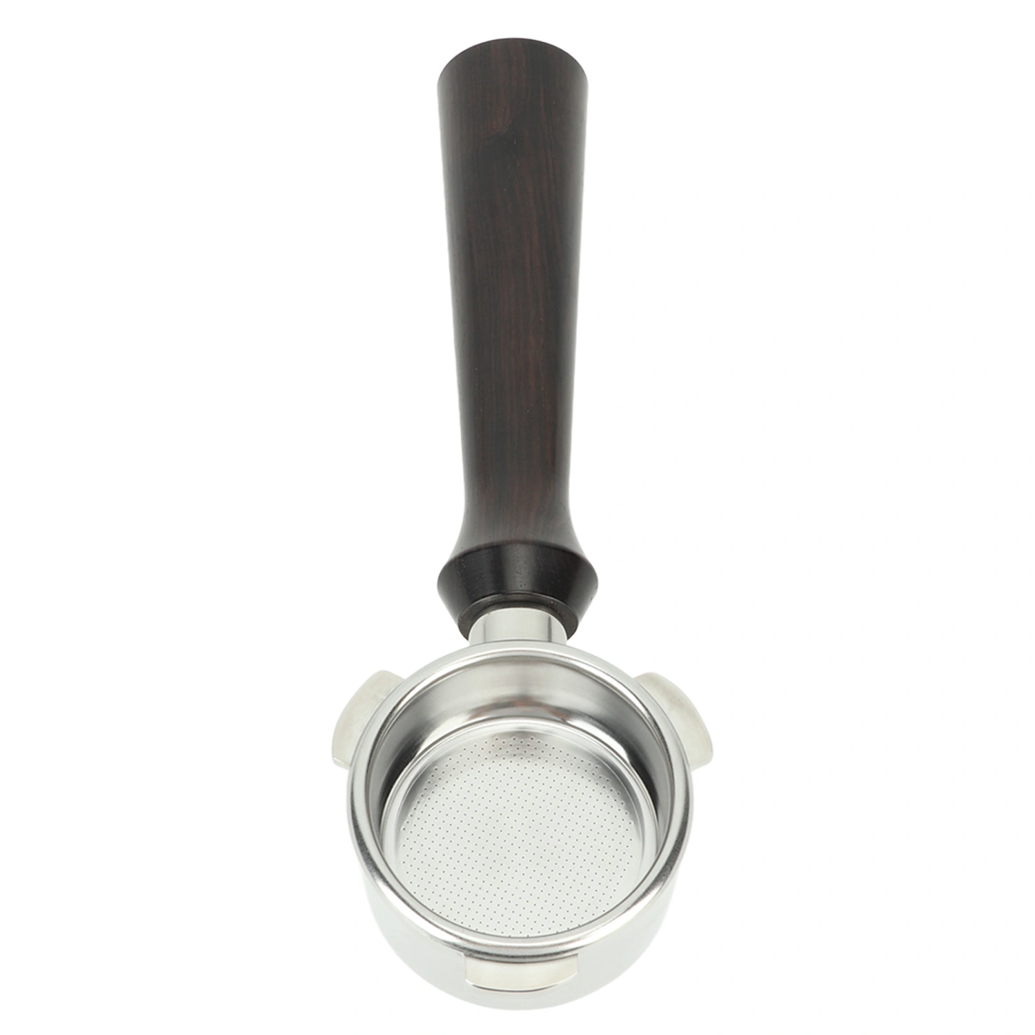 Coffee Portafilter 54mm Coffee Double Spouts Portafilter Stainless Steel Coffee Spout Portafilter For Breville 870 880 Coffee Machine F African Blackwood