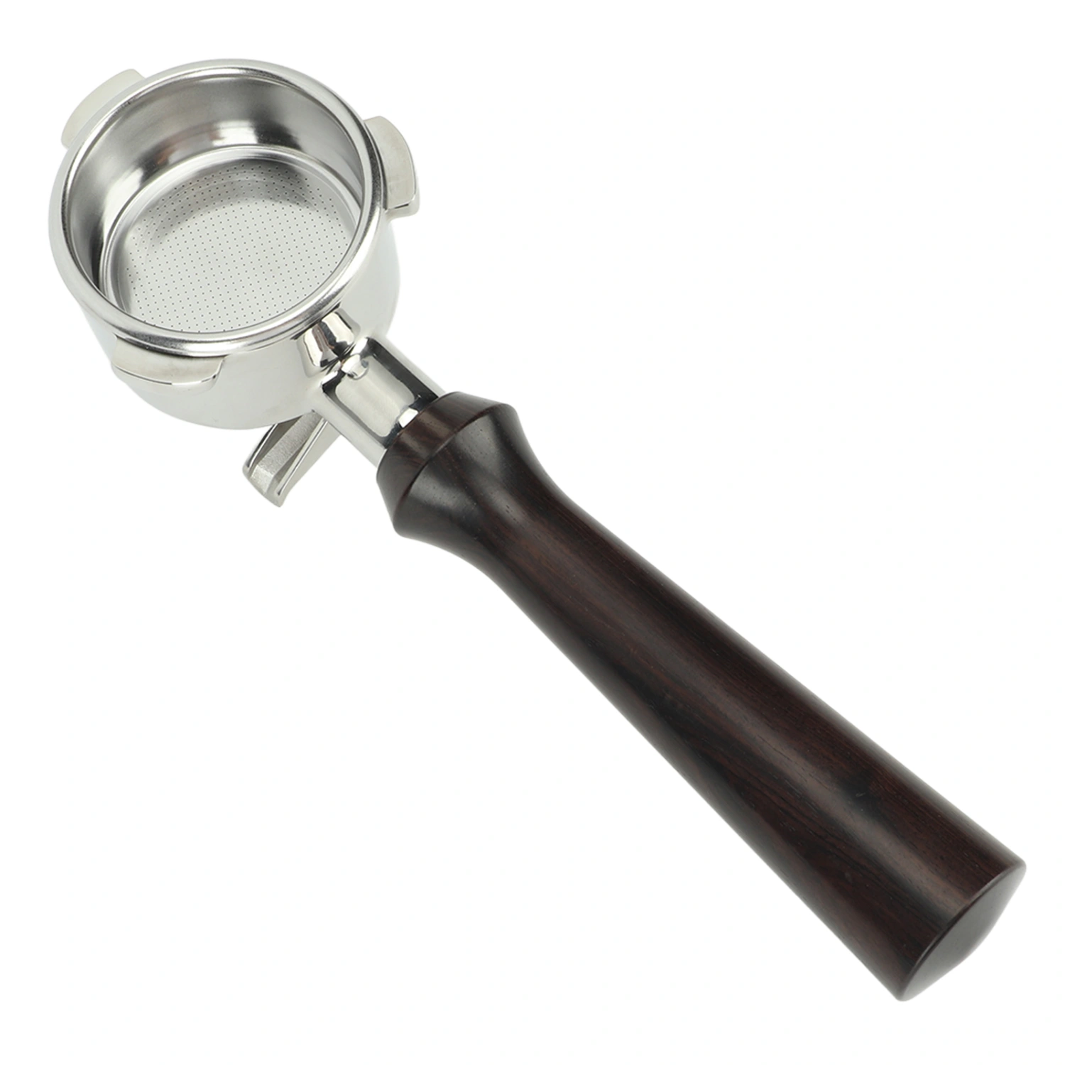 Coffee Portafilter 54mm Coffee Double Spouts Portafilter Stainless Steel Coffee Spout Portafilter For Breville 870 880 Coffee Machine F African Blackwood