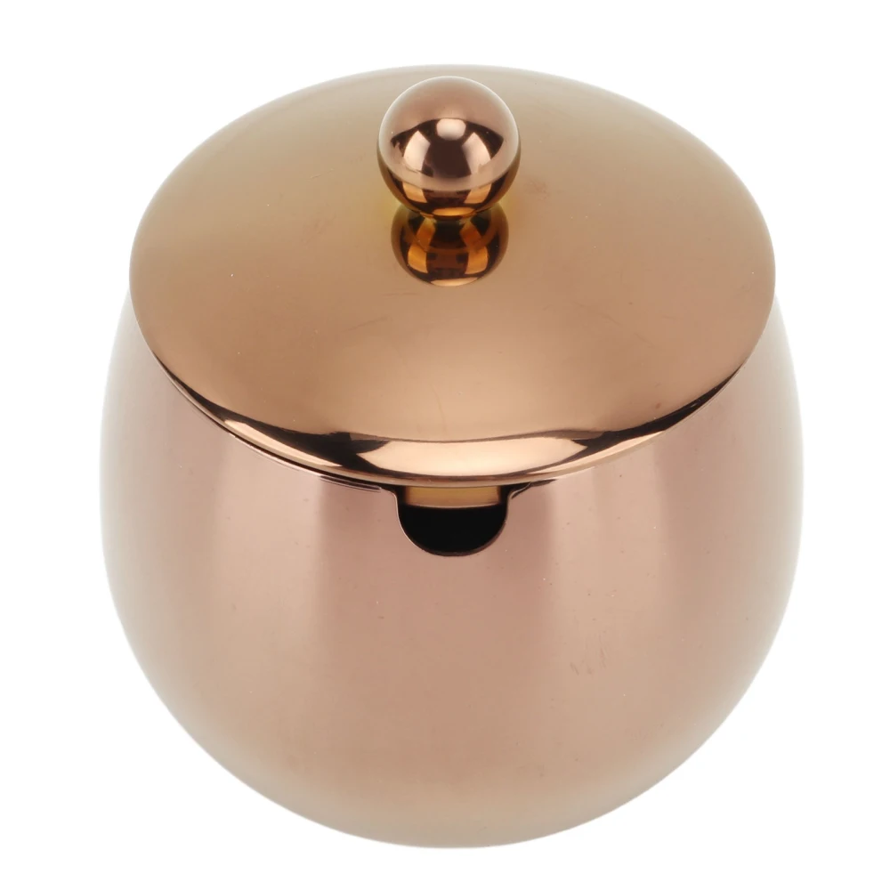 Large Stainless Steel Sugar Bowl Spice Jar With Lid Storage For Salt Candy Coffee Dishwasher Safe Rose Gold