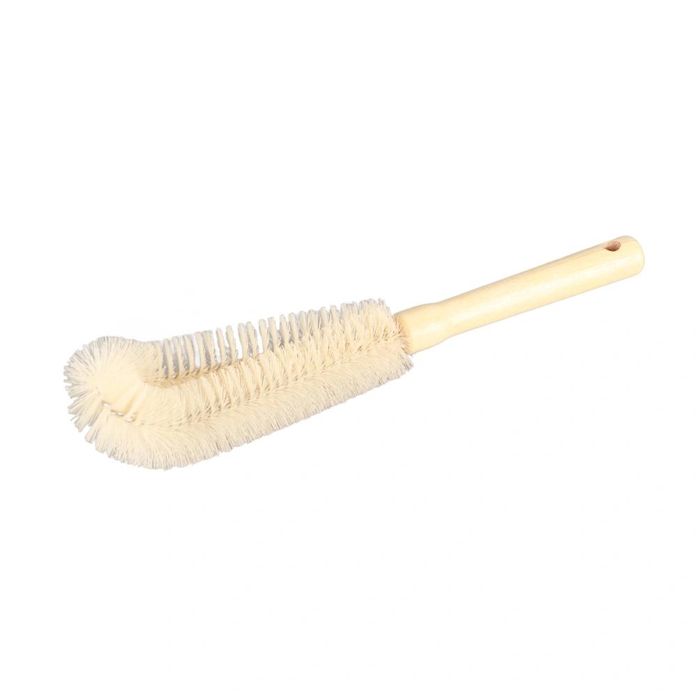 Wooden Long Handle Bottle Cleaning Brush Super Long 30cm Kitchen Cleaning Brush for Wine Glass Bottle Soybean Milk Machine Blender