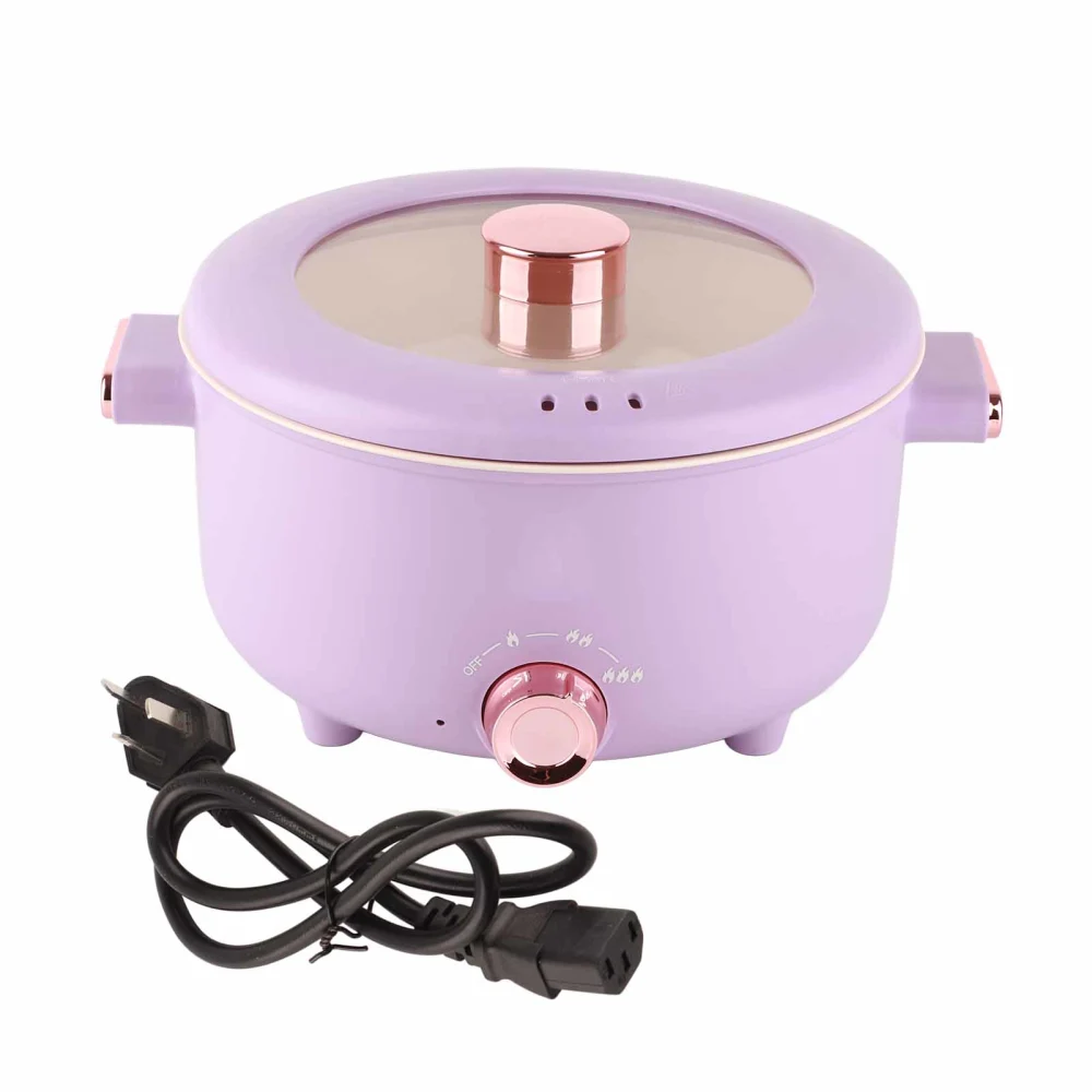 Electric Cooking Pot 3.5L 3 Temp Modes Antisticking Ceramic Glaze Multi Function Electric Cooker for Home Cooking 220V AU Plug