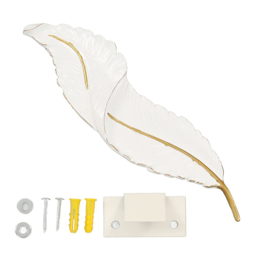 LED Wall Lighting Modern Wall Sconce Light Elegant Feather Design LED Wall Lamp For Bedroom Living Room Hallway AC85‑265V