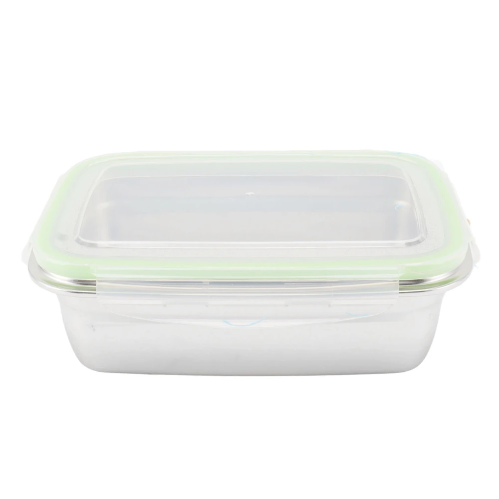 304 Stainless Steel Lunch Box Leakproof Food Storage Containers Square Bento Box 850ml