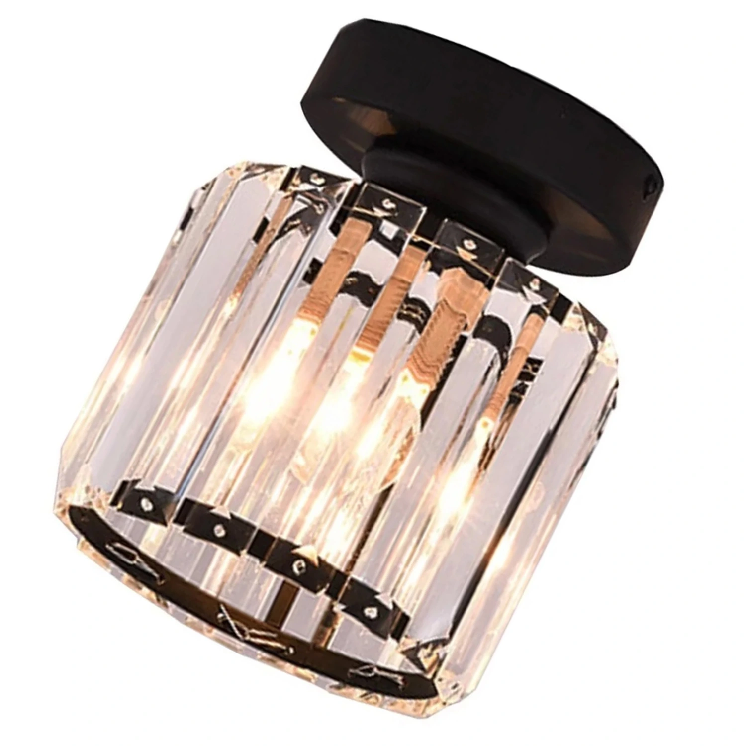 Ceiling Light Shade Lampshade Lamp Cover Simple Elegant Style Home Decoration for Room Round Without Bulb