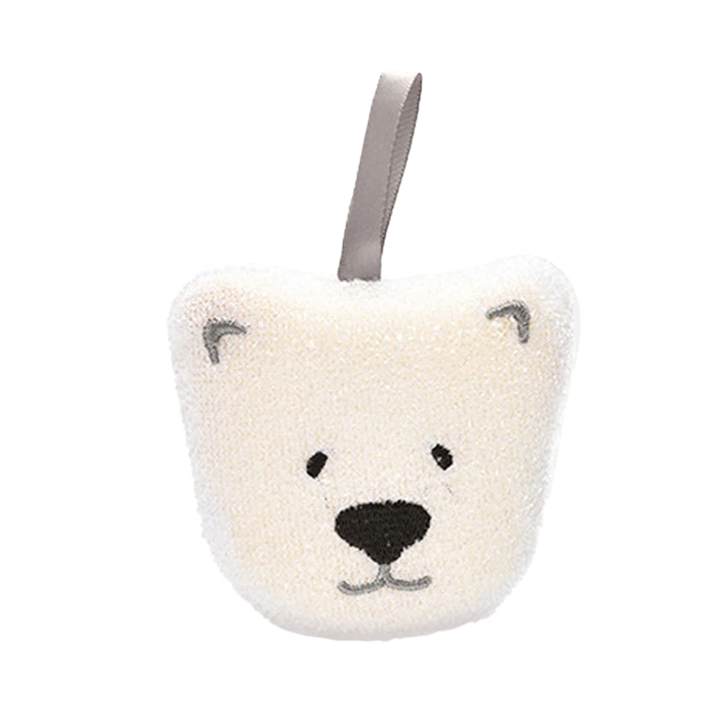 2Pcs Kitchen Dish Scrubber Sponge Double Side Dishwashing Sponge Hanging Type Cartoon Bear Cup Brush Cleaning Cloth Bear Paw Style