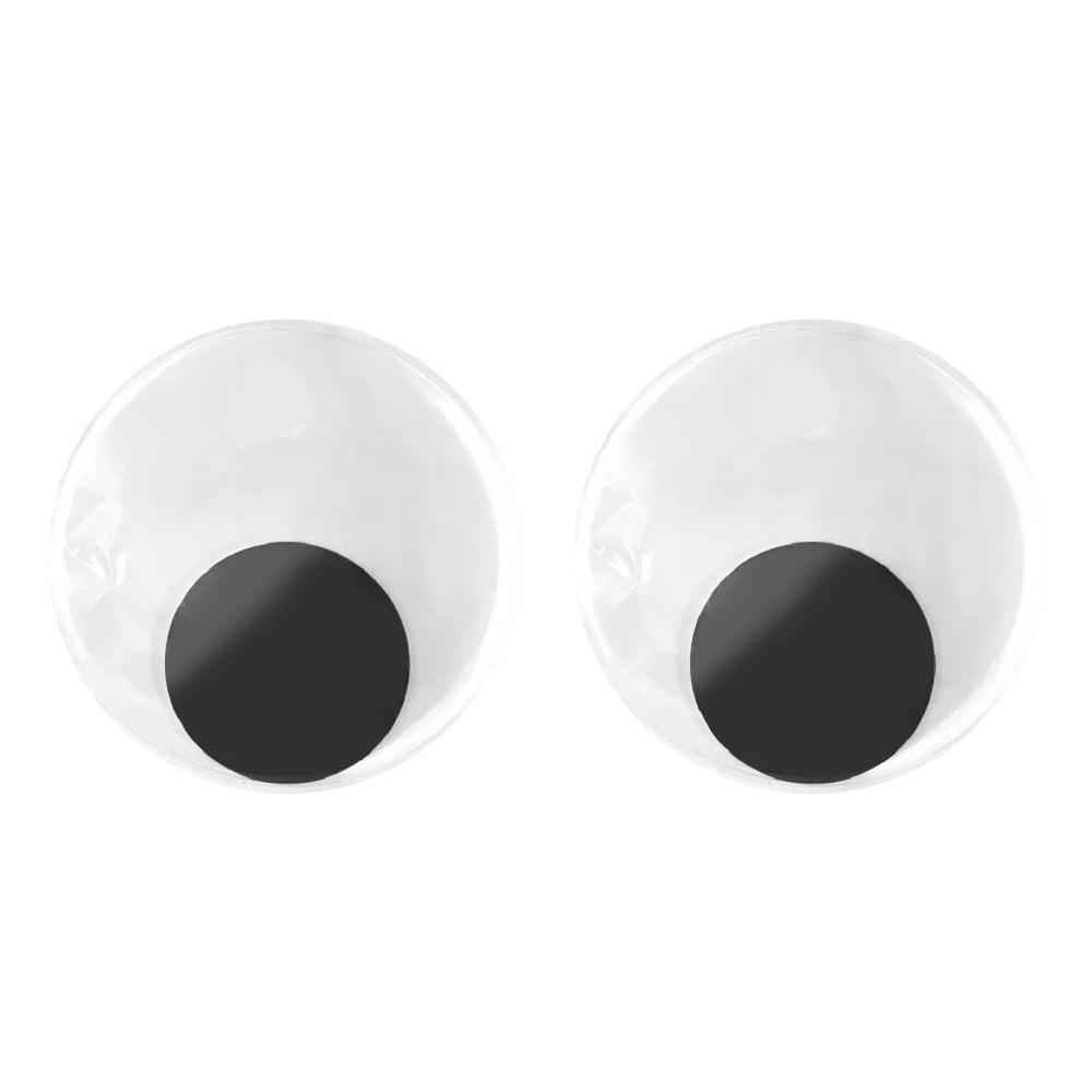 2Pcs Googly Eyes Wiggle Eye Resin Self Adhesive Craft Accessory Home Decoration for Fridge 15cm / 5.91in Black White