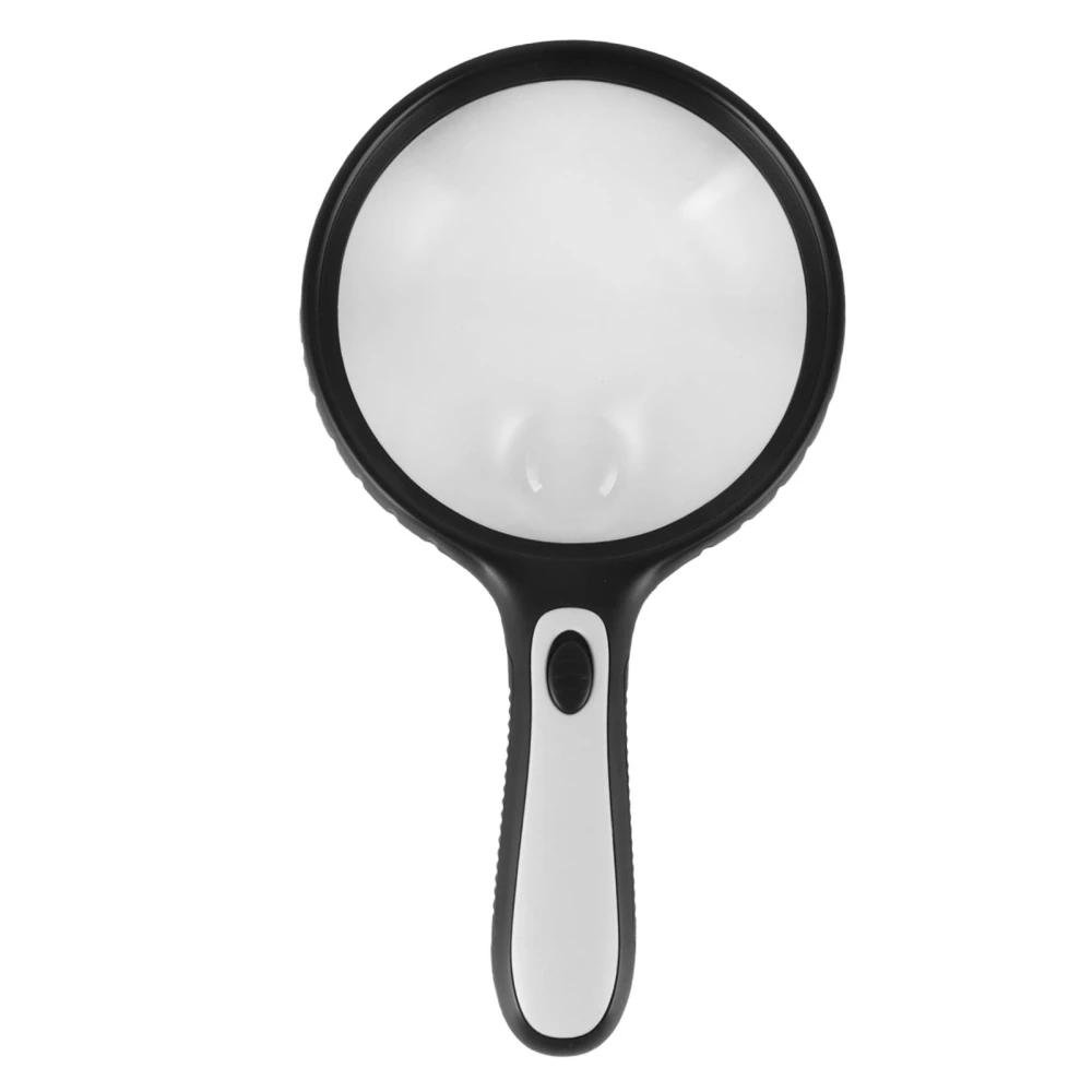 Magnifying Glass Professional Large Viewing Area Evenly Lit Handheld Magnifying Glass with 4 LED Lights