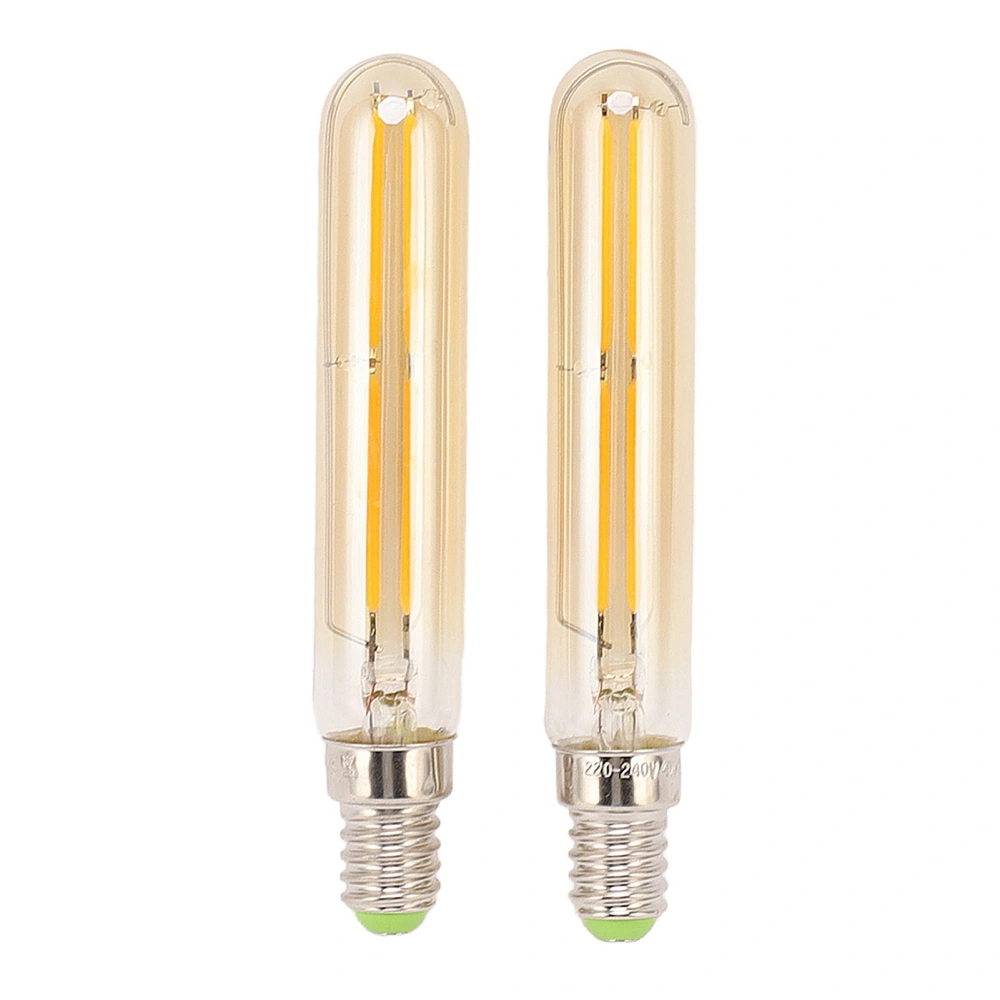 2Pcs LED Tube Bulb 4W E14 2300K Tubular Light Lamp Bulbs T20x120 220‑240V for Lighting