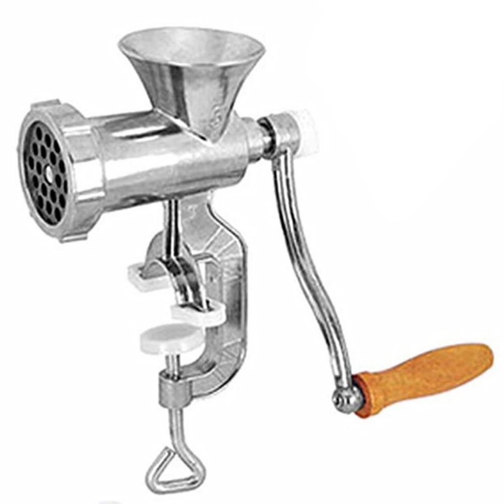 Manual Meat Grinder Aluminum Alloy Hand Crank Meat Vegetable Grinding Machine for Kitchen