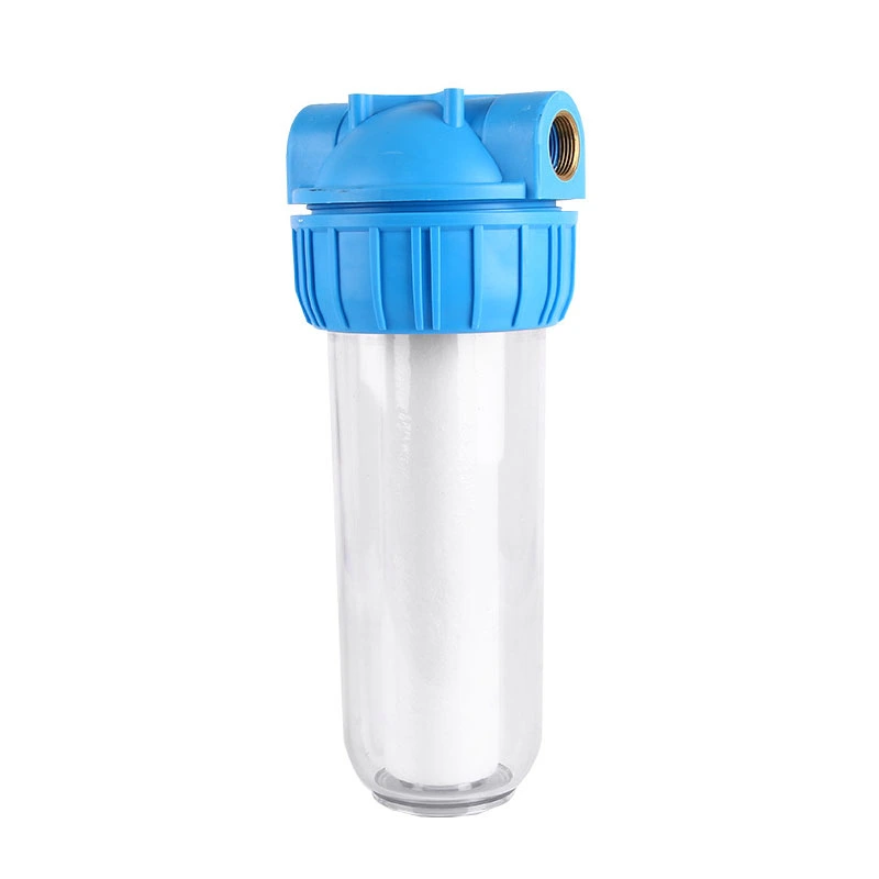 10in Water Filter Housing with Filter 1in Brass Port Transparent for Impurities Removal