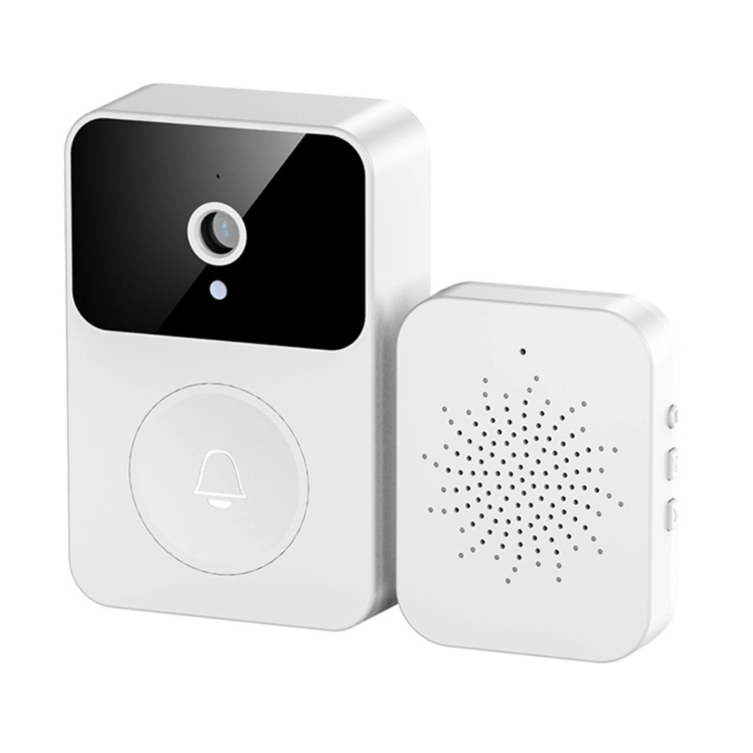 X9 Smart Wireless Remote Video Doorbell Camera Intelligent Visual Doorbell With Voice Change HD Night Vision Home App Sharing Auto Capture Cloud Storage White
