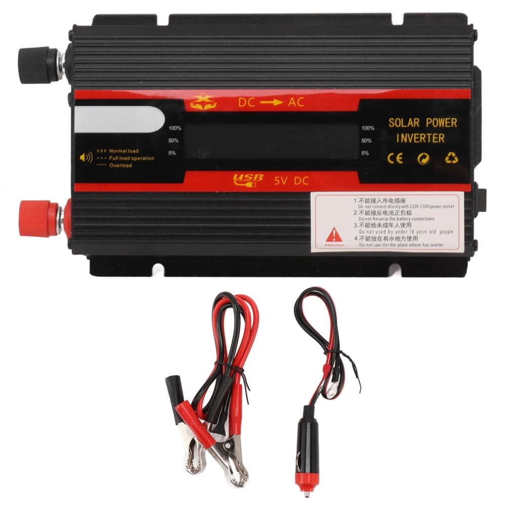 600W Watt Car Power Inverter Converter 600W Solar Inverter with LCD Display for Wind Power Generation