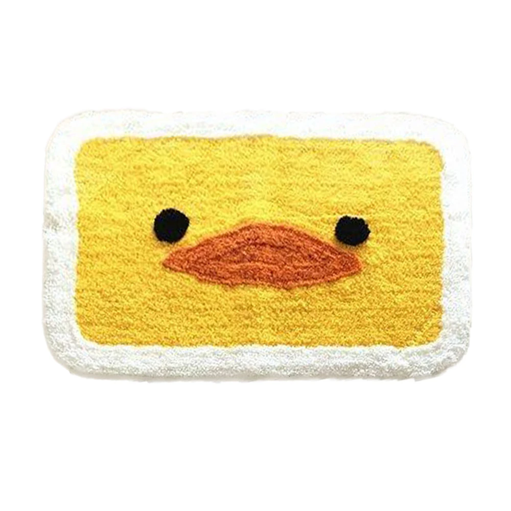 Indoor Door Mat Water Absorption Indoor Floor Blanket for Home Bathroom Toilet Lovely Pattern Yellow Duck 40x60cm / 15.7x23.6in