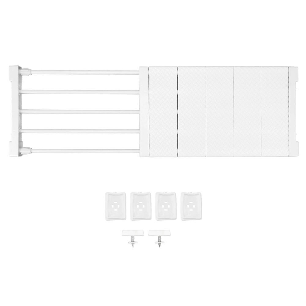 Tension Shelf Adjustable Closet Divider 24cm Width Storage Rack for Cabinet Wardrobe 50 ~ 80cm / 19.69 ~ 31.5in