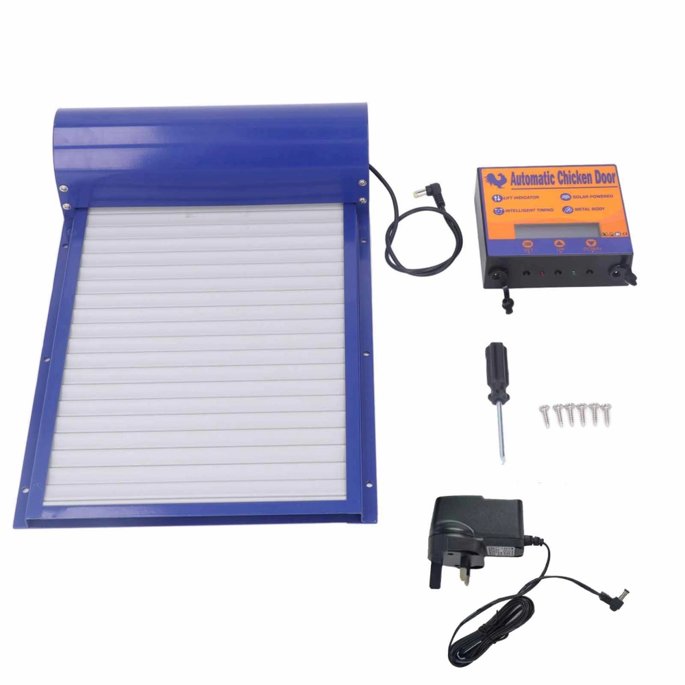 Battery Operated Automatic Chicken Coop Door Auto Chicken Coop Door Opener with Timer 100‑240V UK Plug