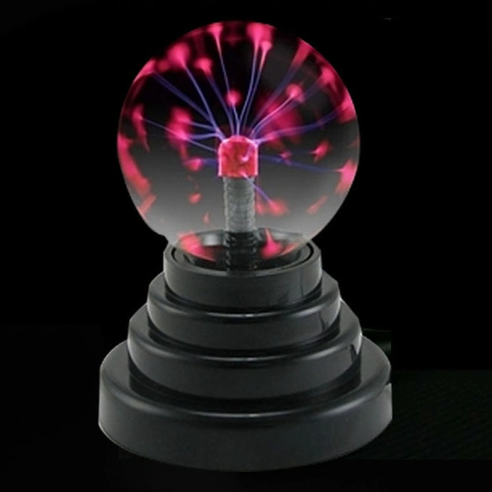 3 Inch Magic Plasma Ball Lamp Touch Sensitive Plasma Ball Light for Parties Decorations Prop Home