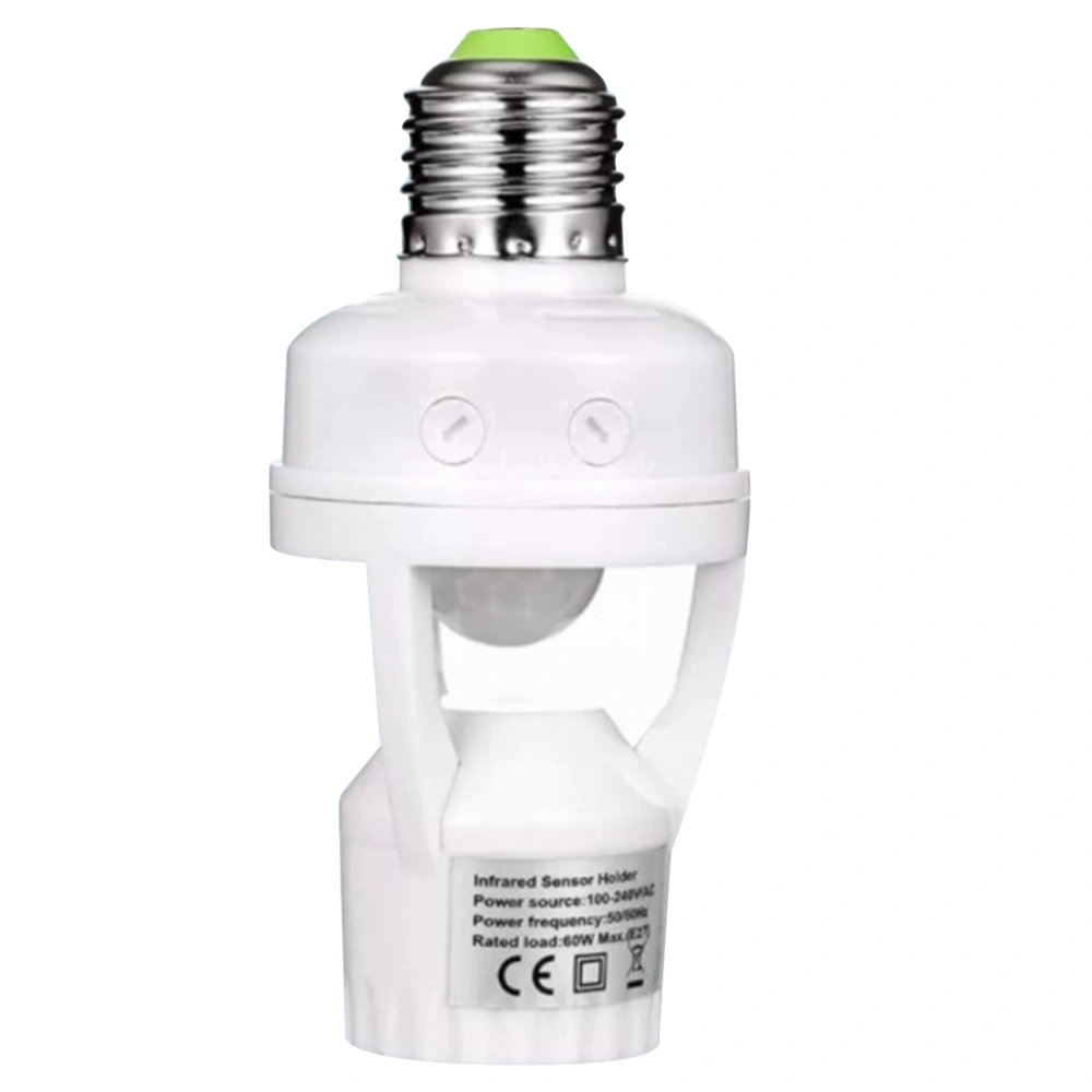 Sensor Bulb Light Switch Motion Detection Infrared Induction Adjustable Screw Bulb Control Switch for Corridor Workshop