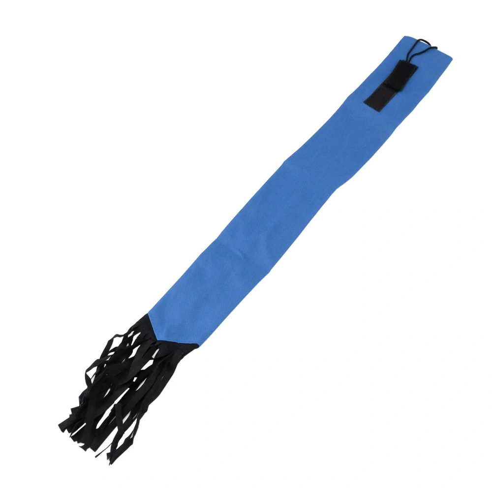 Horse Tail Protection Bag Non Woven Fabric Horsetail Guard with Fringe Hook and Loop Design Blue