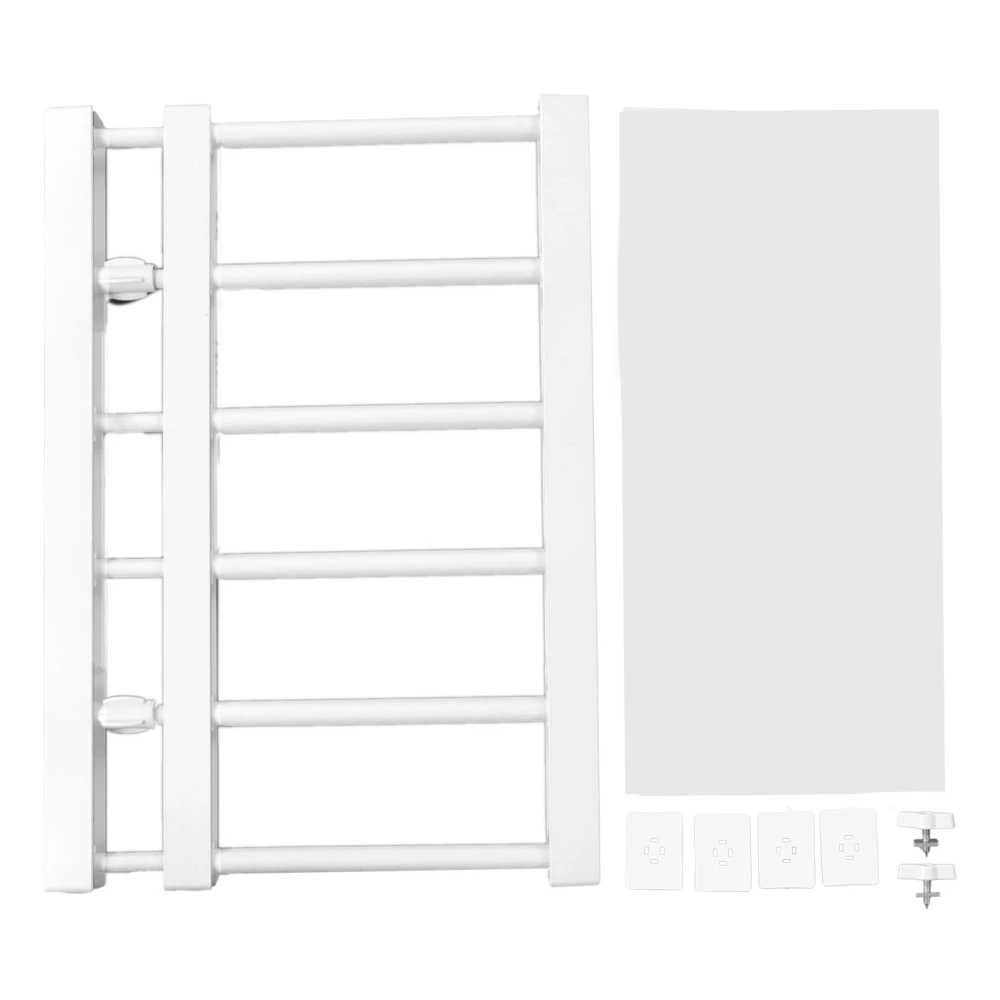 Tension Rod Shelf Adjustable Length Space Saving Nail Free Expandable Closet Shelf for Cabinet Wardrobe 16.5in Width 38‑55cm / 15‑21.7in Length