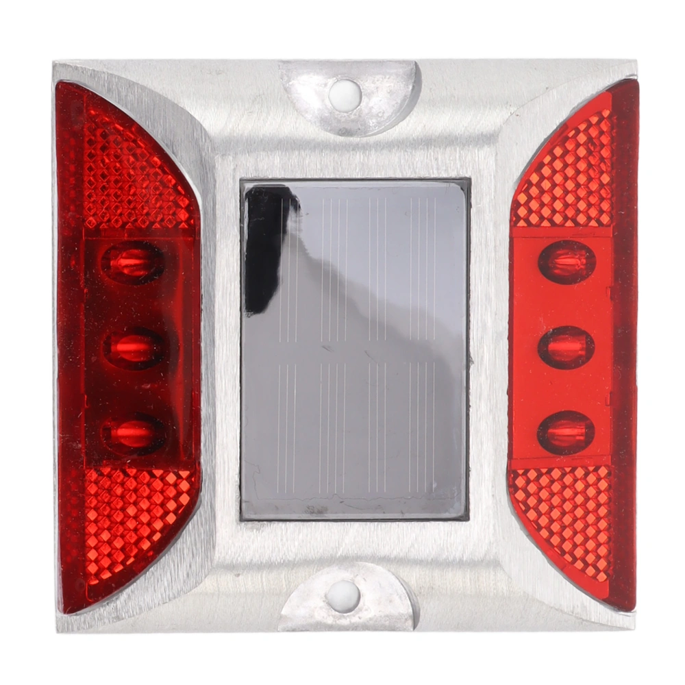 Solar Deck Light 6LED Solar Powered Driveway Light Highway Double Sided Reflective Lamp Red