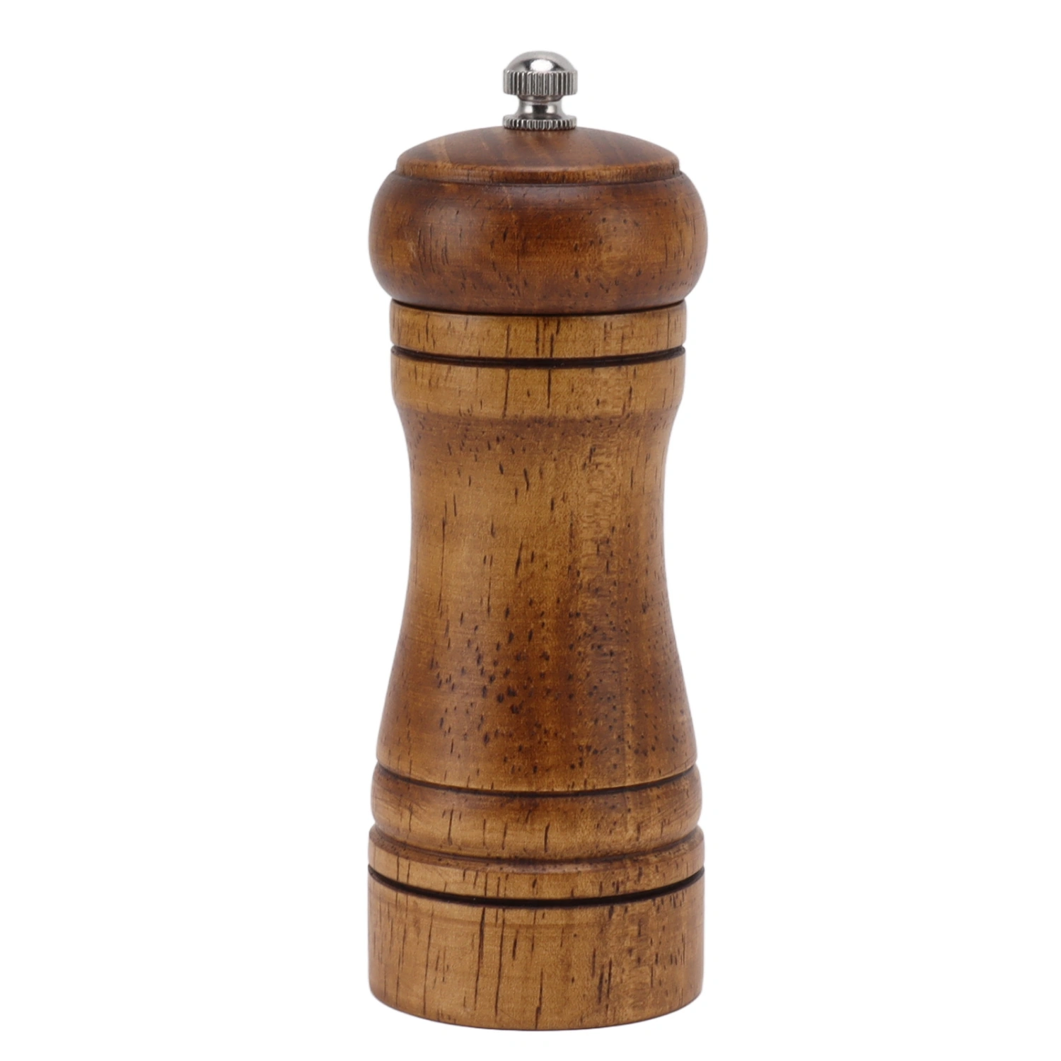 Wooden Pepper Grinder Professional Coarseness Adjustable Ceramic Grinding Core Salt Pepper Mill for Home Use 14.3x5.5cm / 5.6x2.2in