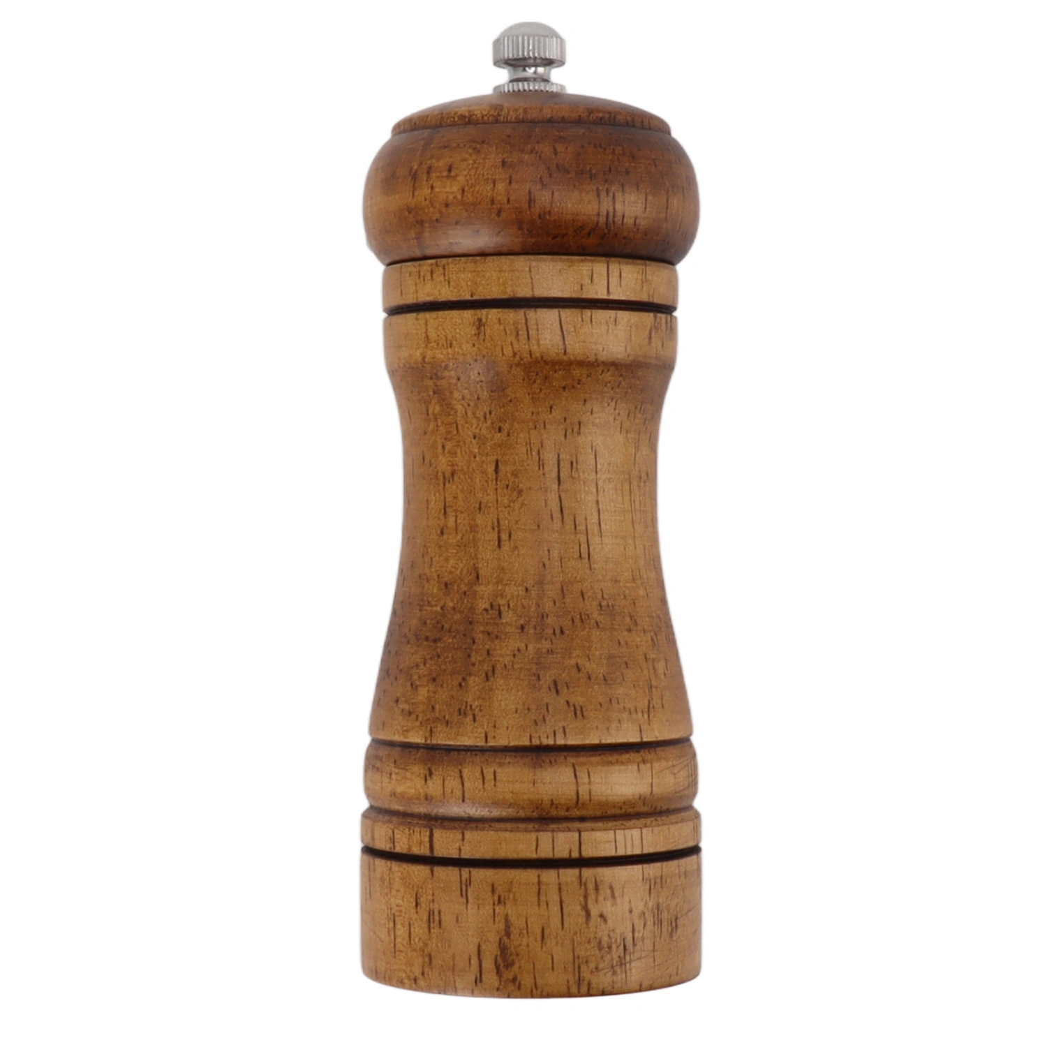 Wooden Pepper Grinder Professional Coarseness Adjustable Ceramic Grinding Core Salt Pepper Mill for Home Use 14.3x5.5cm / 5.6x2.2in