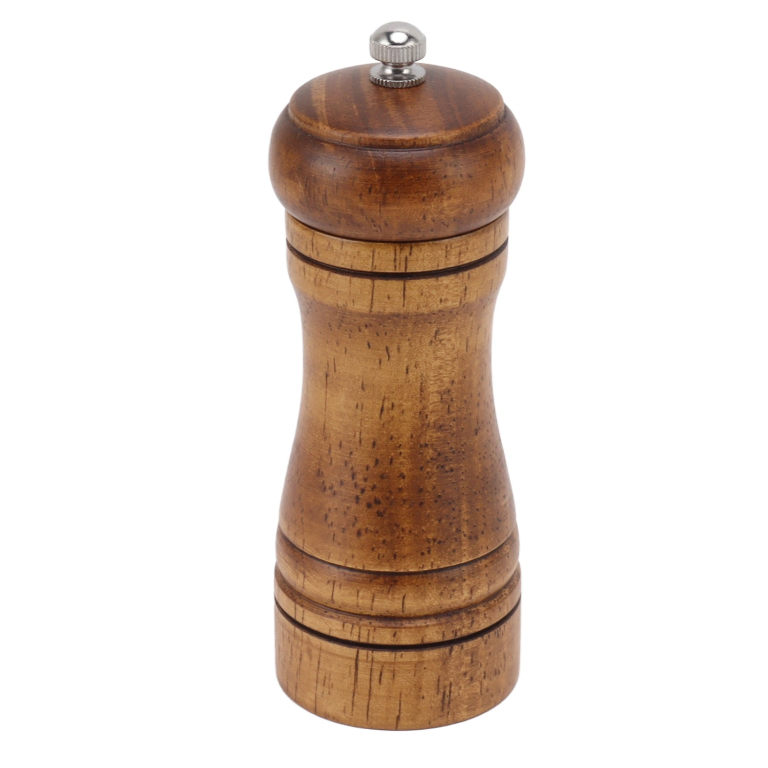 Wooden Pepper Grinder Professional Coarseness Adjustable Ceramic Grinding Core Salt Pepper Mill for Home Use 14.3x5.5cm / 5.6x2.2in