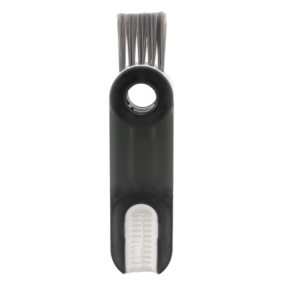 3 in 1 Bottle Cup Lid Crevice Cleaning Brush Multifunctional Crevice Cleaning Brush for Nipple Gray