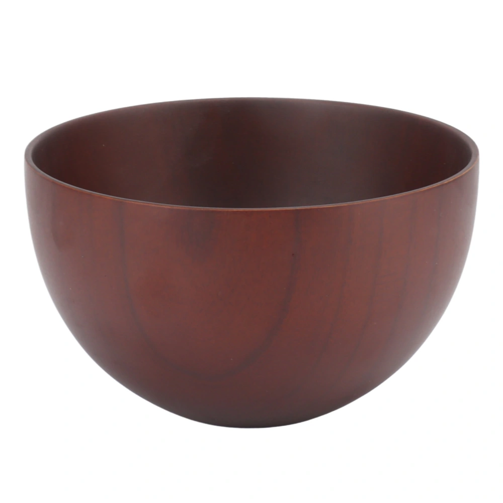 Wood Noodle Bowl Unique Wood Grain Color Pattern Japanese Soup Bowl for Home Rice Salad