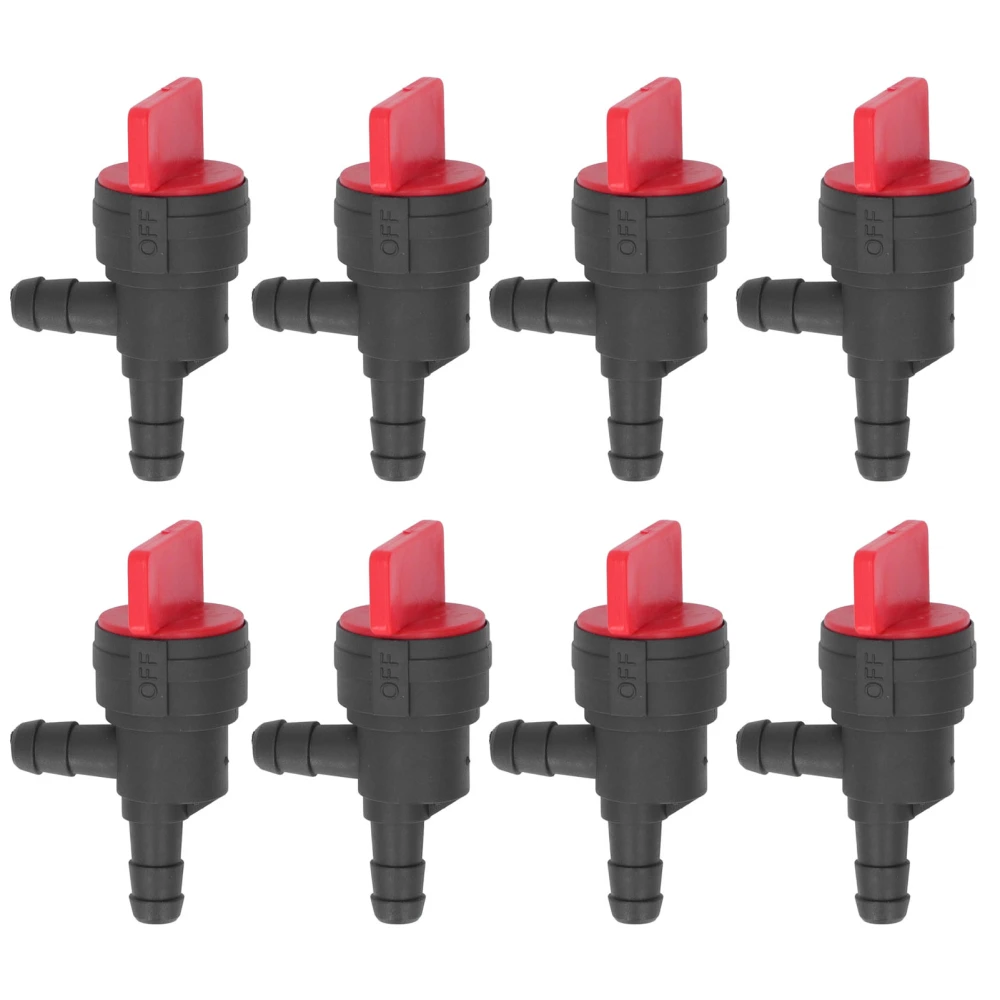 8Pcs 1/4in Fuel Cut Off Valve 90 Degree Shut Off Valve Straight Gas Valve for Stens for Oregon for MTD for Cub Cadet